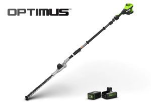 Greenworks Optimus 82V Telescoping Hedge Trimmer with CORE300 Battery and Dual-Port Charger | PH662T-C3DP
