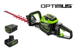 Greenworks Optimus 82V 24" Hedge Trimmer with Core300 Battery and Dual-Port Charger | HT241-C3DP