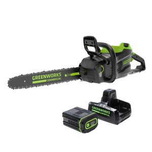 Greenworks 82V 16" 2.4kW Chainsaw with 4Ah Battery and Dual Port Charger | 82CS24-4DP