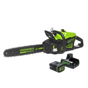 Greenworks 82V 18" 2.7kW Chainsaw with 4Ah Battery and Dual Port Charger | 82CS271