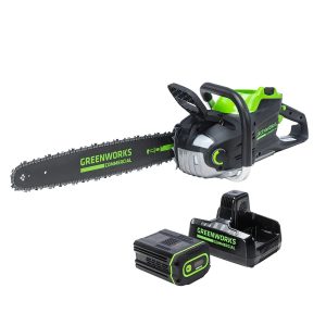 Greenworks 82V 20" 3.4kW Chainsaw with 4Ah Battery and Dual Port Charger | 82CS34-4DP