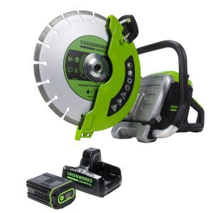 Greenworks 82V 12" Power Cutter Kit with 4Ah Battery and Dual Port Charger | 82PC12-4DP