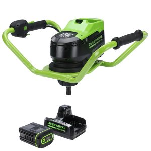 Greenworks 82V Earth Auger Kit with 4Ah Battery and Dual Port Charger | 82EA8-4DP