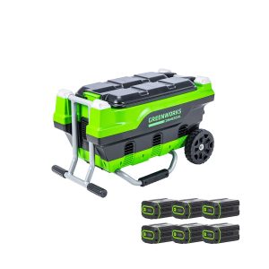 Greenworks 82V Six Port Charger with Six 4Ah Batteries Included | 82CH62K-64