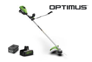 Greenworks Optimus 82V 2.0 kW Bike Handle String Trimmer Kit | TB201-4DP