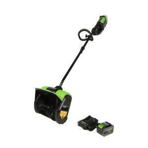 Greenworks 48V/24V 12" Brushless Snow Shovel with Battery and Charger 48SS12